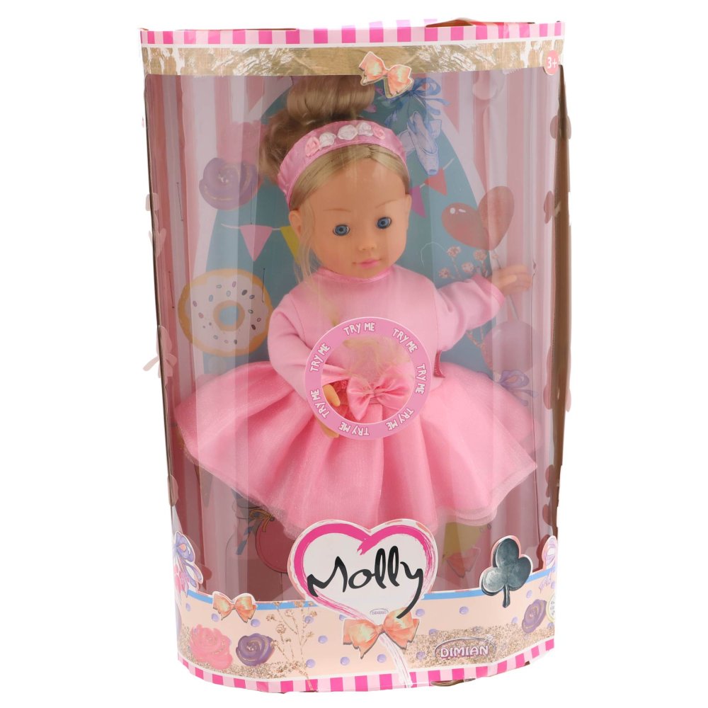 Dansende pop Molly 40 cm met 3 liedjes