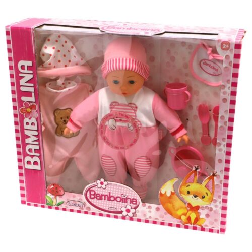 Bambolino pop 40 cm praat 50 Nederlandse zinnen