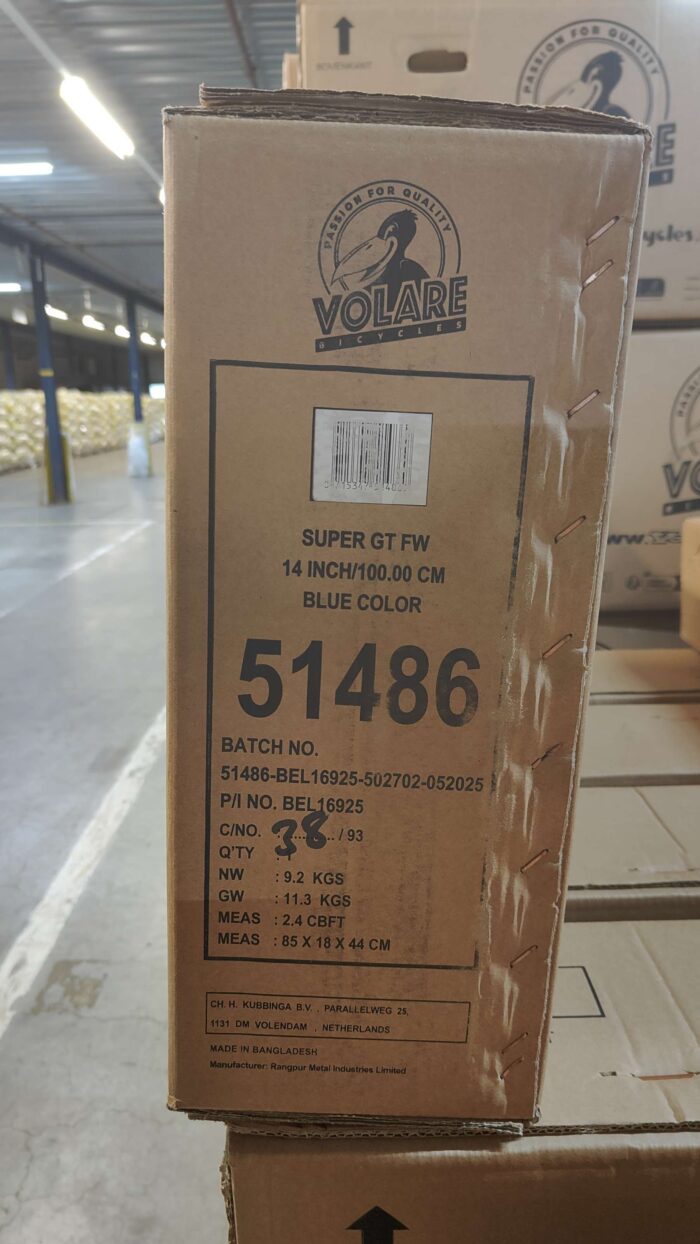 Volare Super GT Kinderfiets - Jongens - 14 inch - Blauw - Twee handremmen - Afbeelding 11