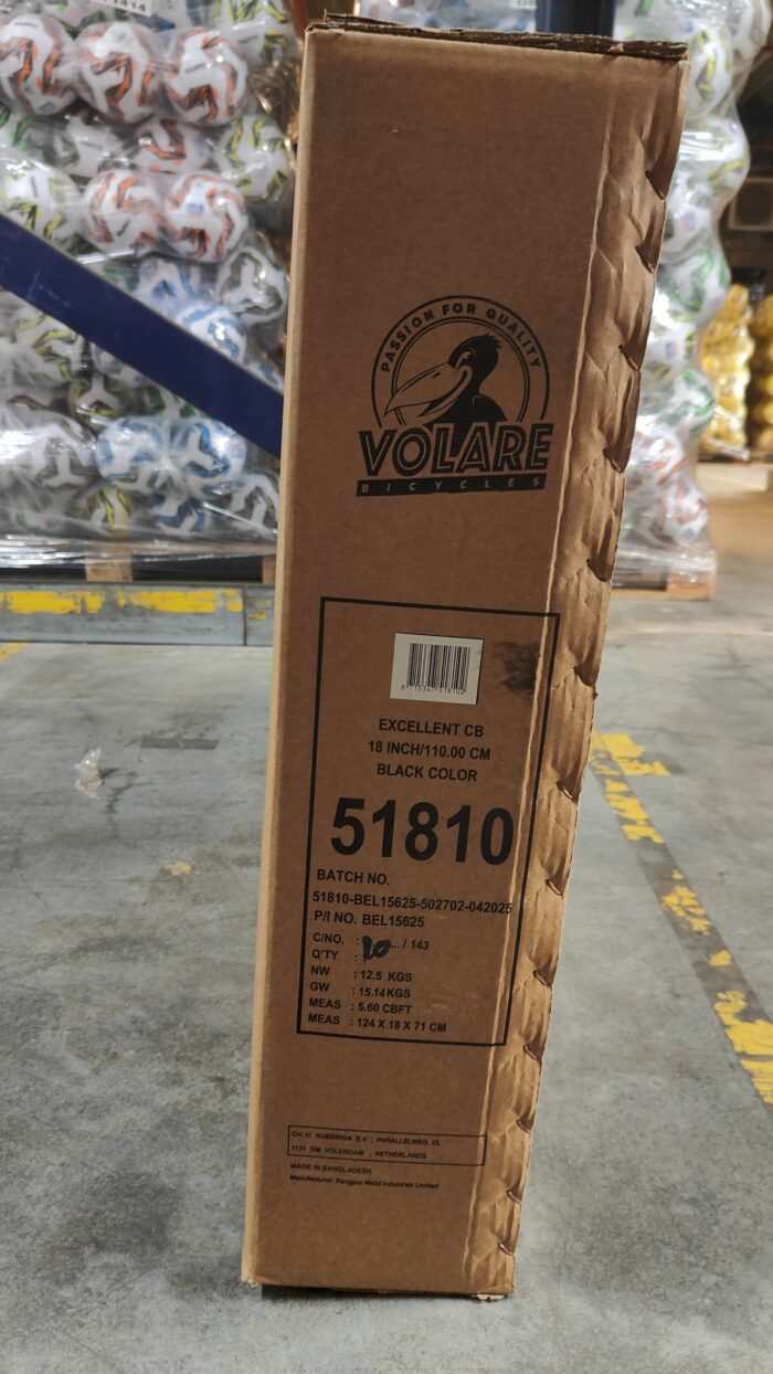 Volare Excellent Kinderfiets - Meisjes - 18 inch - Zwart - 95% afgemonteerd - Afbeelding 11