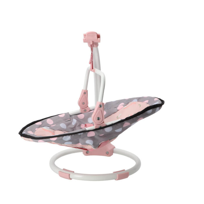 Poppenstoel 3 in 1 grijs/roze 42x40x40 cm - Afbeelding 4