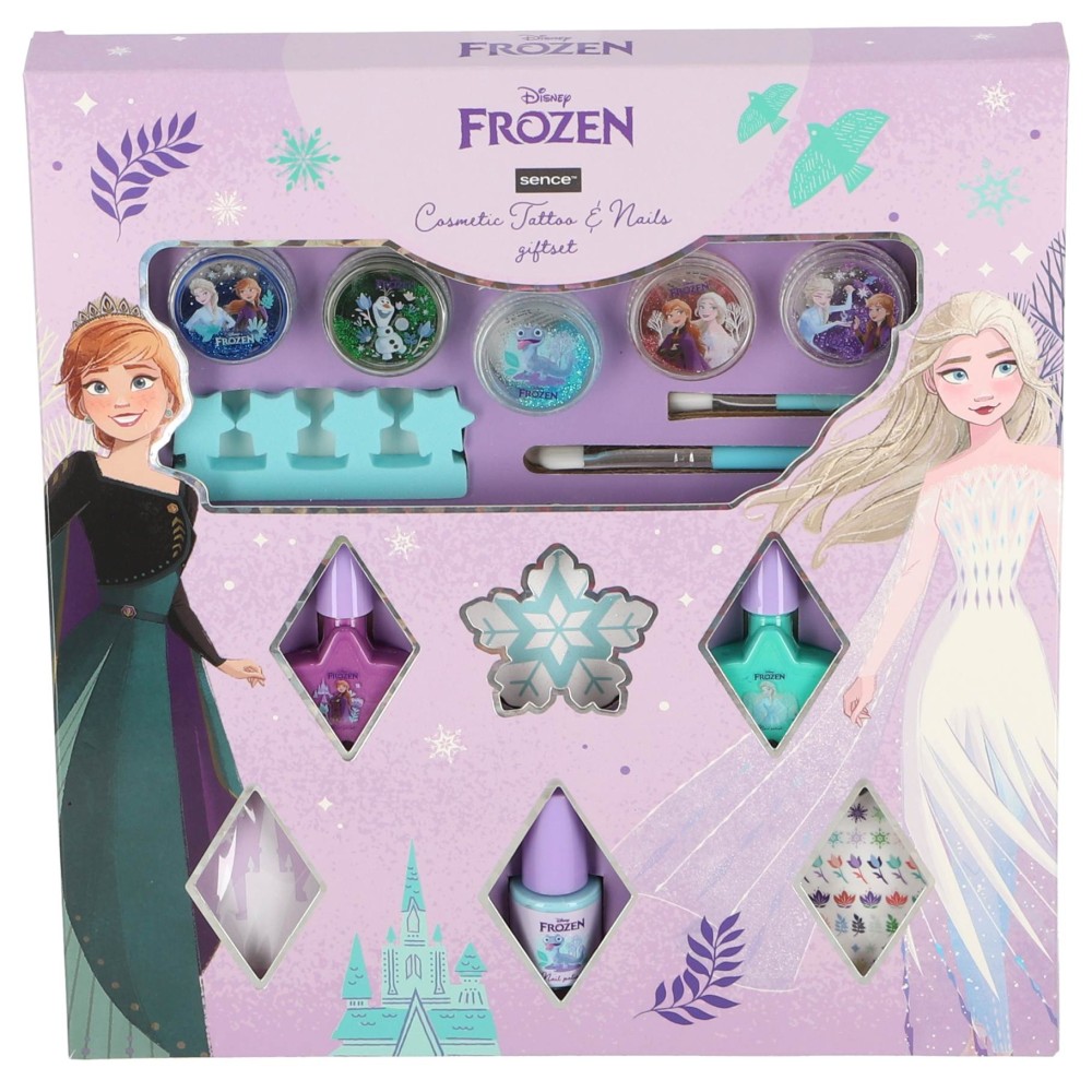 Frozen giftset 13 delig tattoo & nails