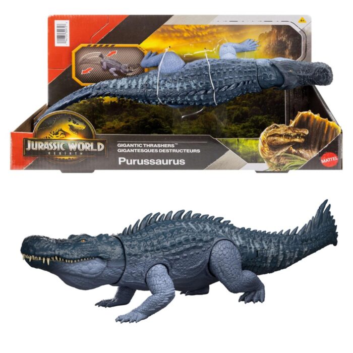 Jurassic World movie gigantic action purussaurus