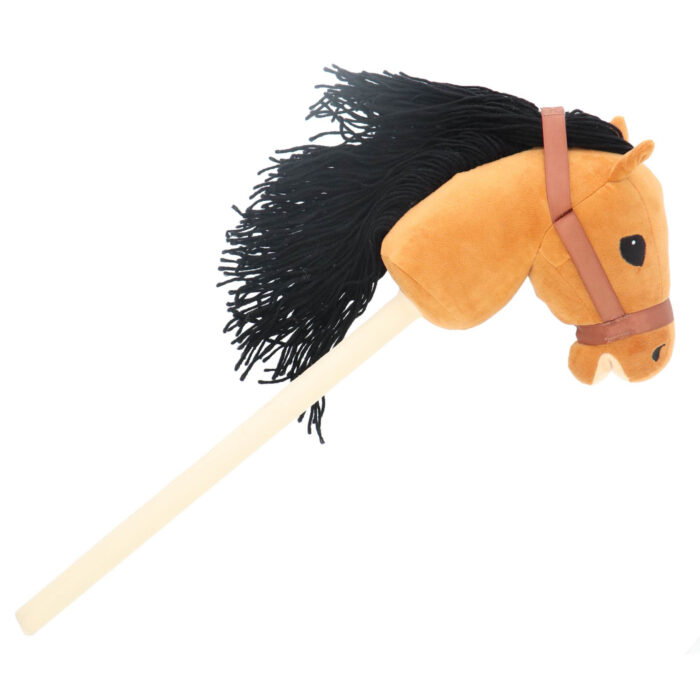 Pluchiez pluche stokpaard lange manen 70 cm - Afbeelding 3
