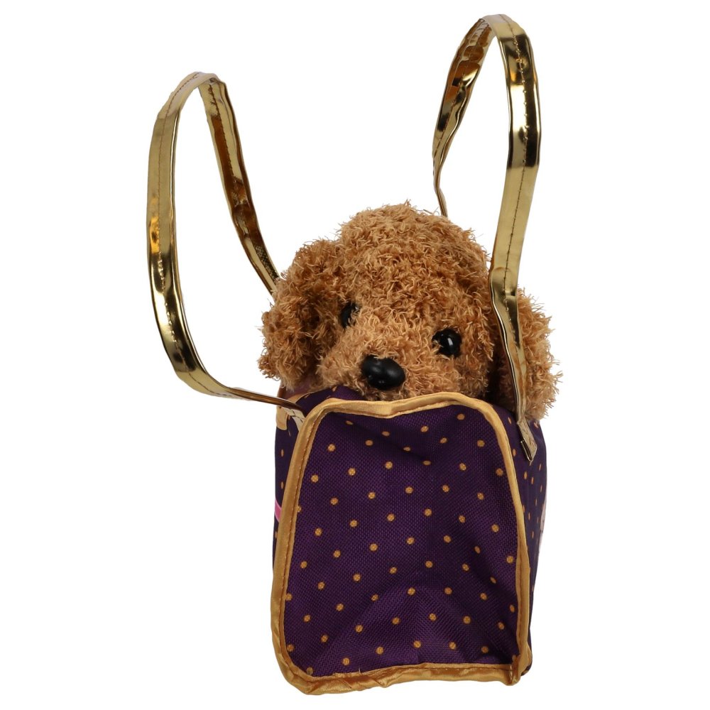 Pluchiez pluche hond in tasje