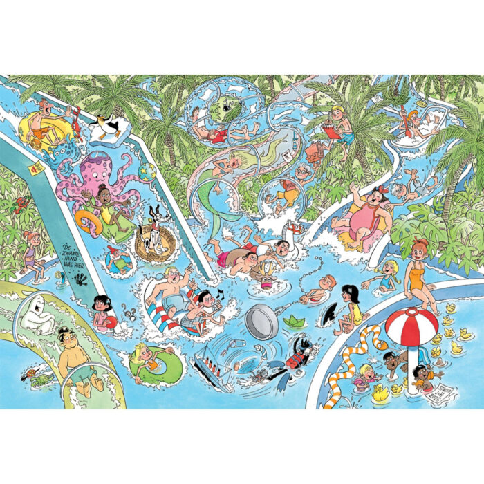 Puzzel Jan Van Haasteren Junior Waterglijbaan  Puzzel Jan Van Haasteren Junior Waterglijbaan Gekt - Afbeelding 2