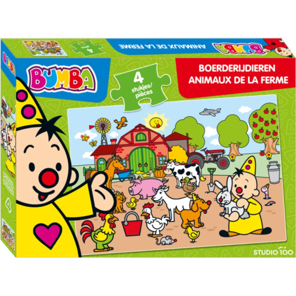 Bumba Puzzel 4 St Boerderijdieren