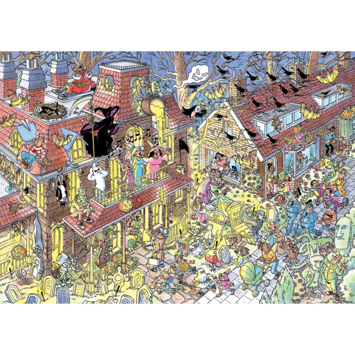 Puzzel Jan Van Haasteren Trick Or Treat  (500) - Afbeelding 2