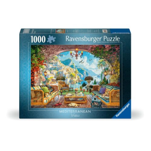 Ravensburger puzzel mediterranean terrace view  1000 stukjes