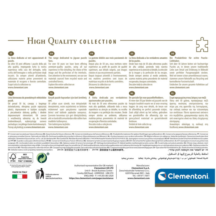 Clementoni Puzzel 1000 stuks rennende paarden  compact - Afbeelding 6