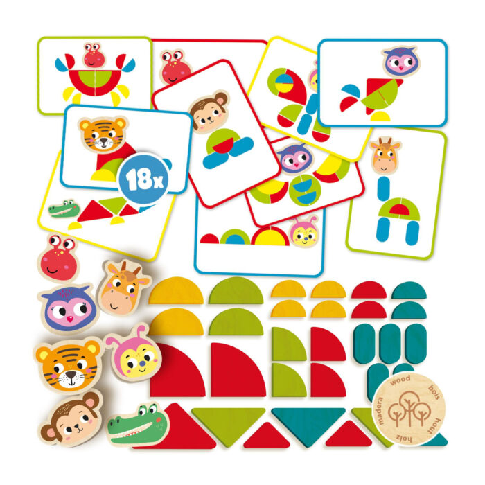 Ses montessori dierenvormen leggen - Afbeelding 2