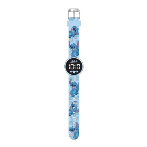 Stitch horloge LED rond