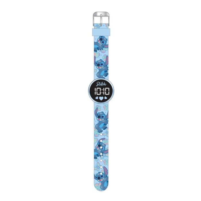 Stitch horloge LED rond