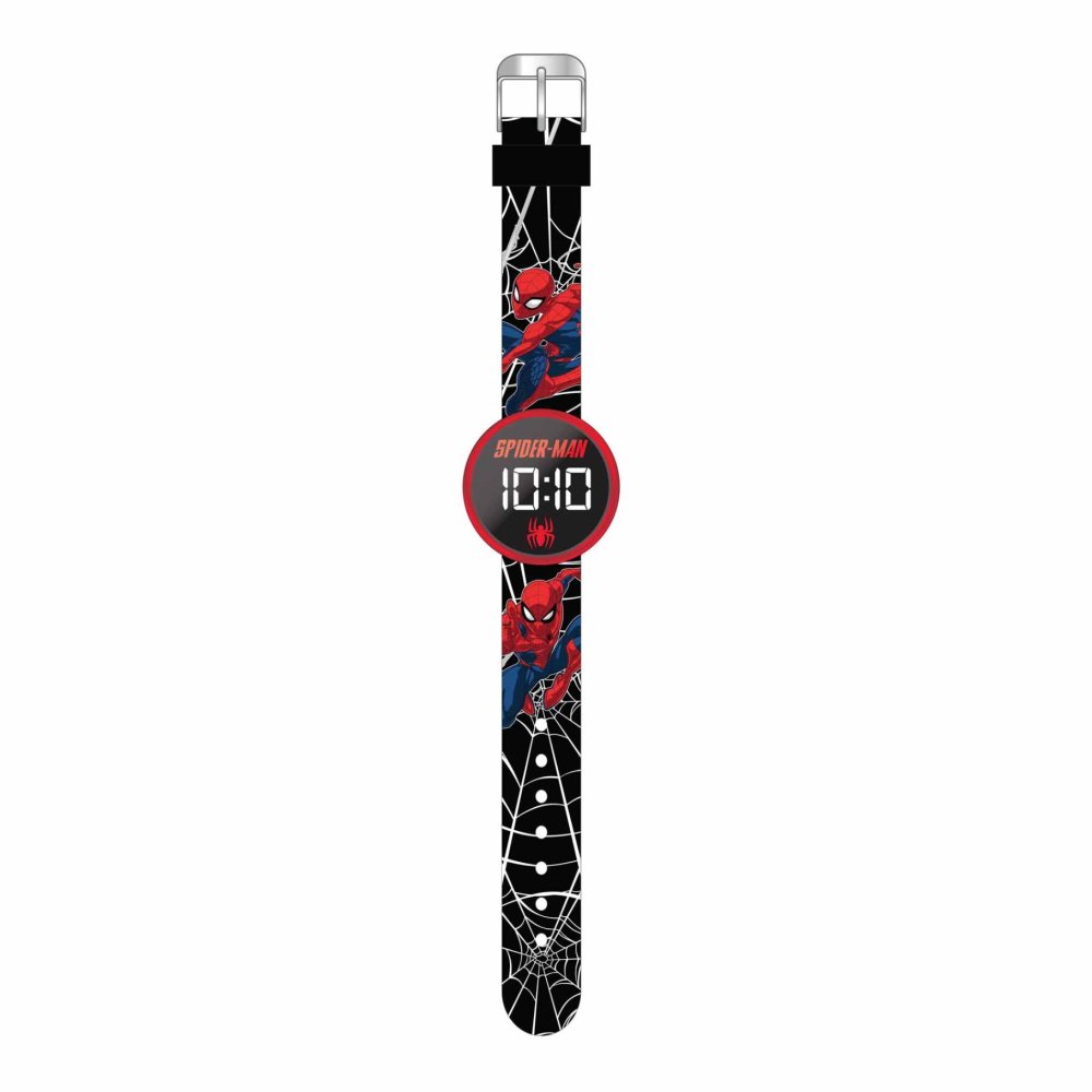 Spiderman horloge LED rond