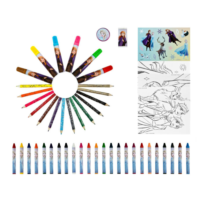 Frozen Kleurkoffer 51-delig - Afbeelding 4