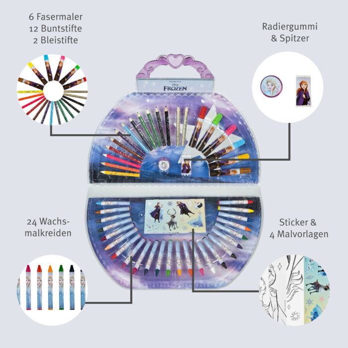 Frozen Kleurkoffer 51-delig - Afbeelding 5
