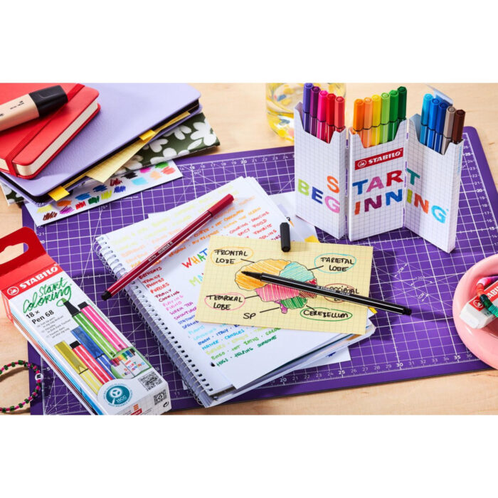 Stabilo pen 68 desk set start beginning 18 stuks - Afbeelding 3