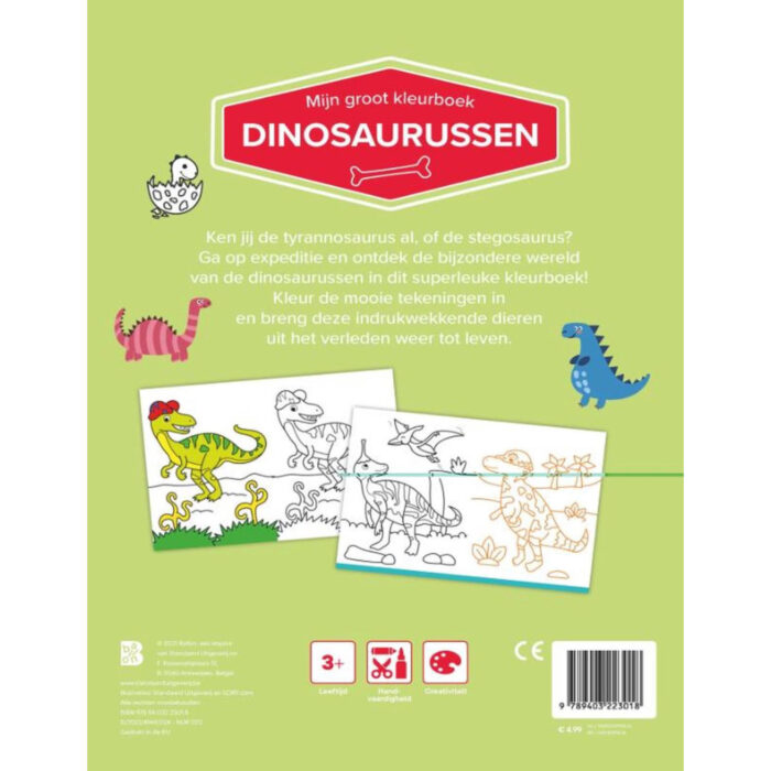 Boek Groot Kleurboek Dinosaurussen - Afbeelding 2