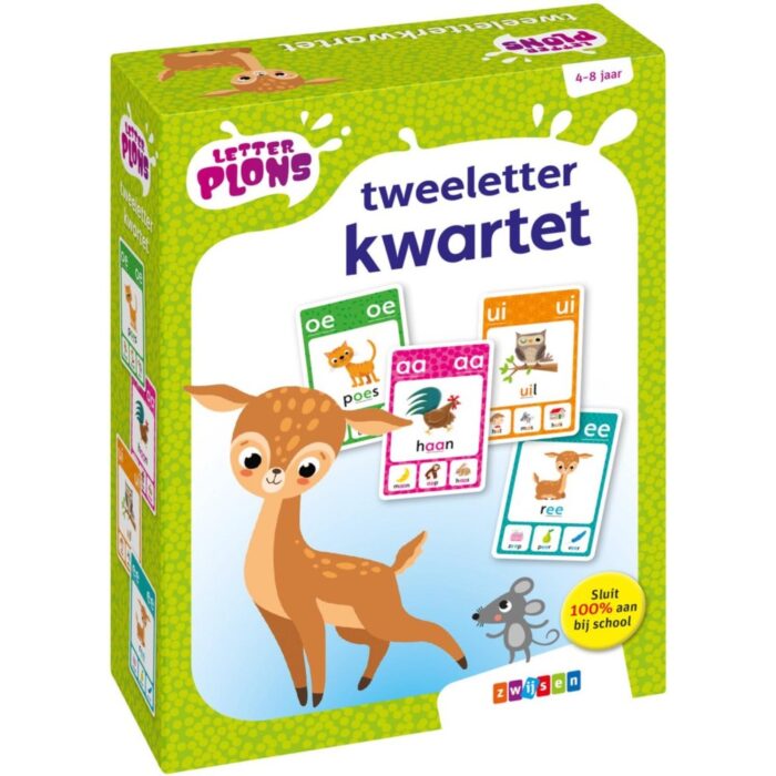Letterplons tweeletter kwartet