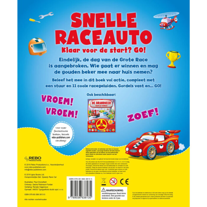 Boek Geluidenboek Snelle Raceauto - Afbeelding 2