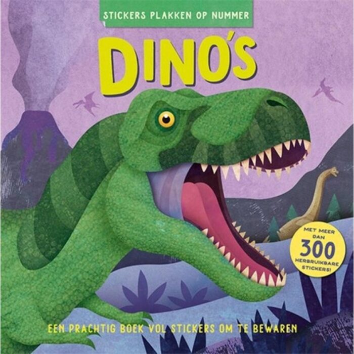 Boek Stickeren Op Nummer Dino's