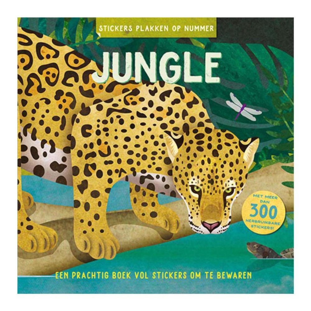 Boek Stickeren Op Nummer Jungle