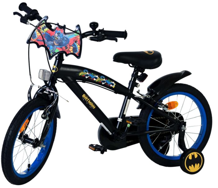 Batman Kinderfiets - Jongens - 16 inch - Zwart - 2 handremmen - Afbeelding 8