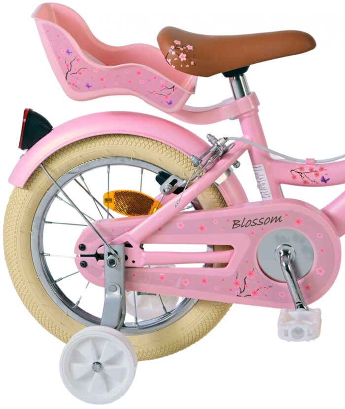 Volare Blossom Kinderfiets - Meisjes - 14 inch - Roze - Twee Handremmen - Afbeelding 3