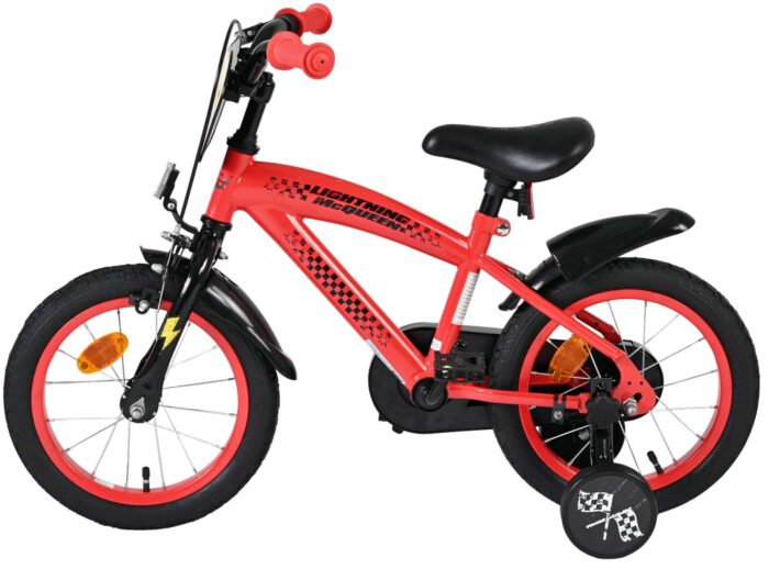 Disney Cars Kinderfiets - Jongens - 14 inch - Rood - Afbeelding 7