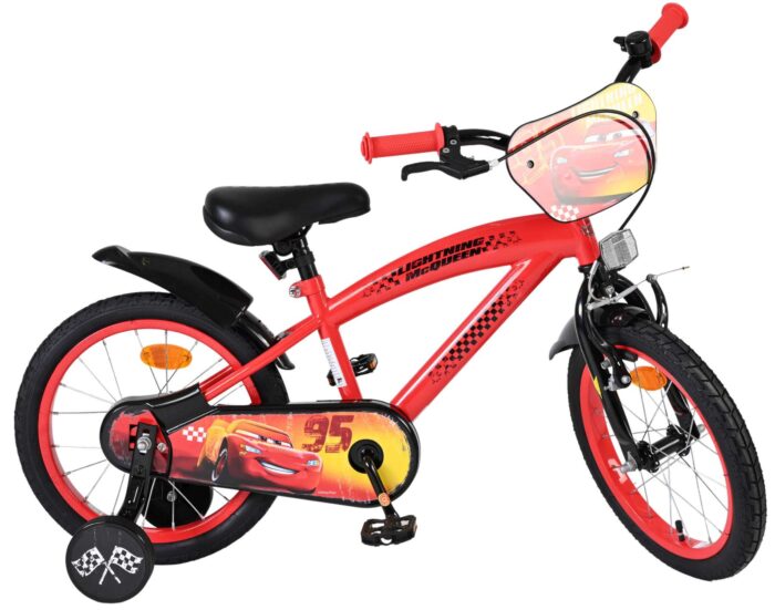 Disney Cars Kinderfiets - Jongens - 16 inch - Rood - Afbeelding 10
