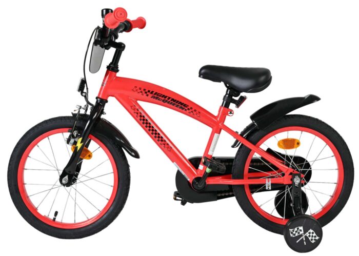 Disney Cars Kinderfiets - Jongens - 16 inch - Rood - Afbeelding 7
