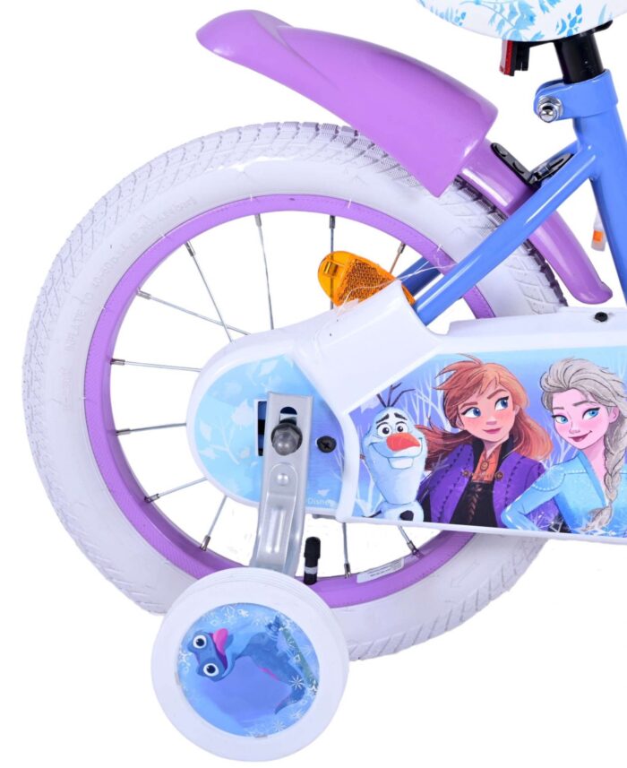 Disney Frozen 2 Kinderfiets - Meisjes - 14 inch - Blauw/Paars - Afbeelding 4