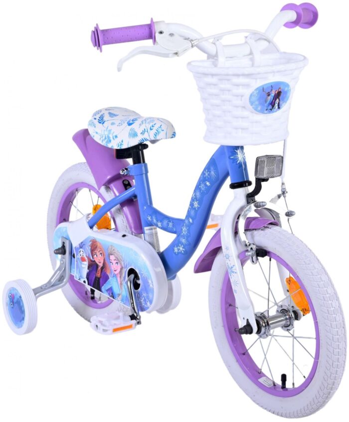 Disney Frozen 2 Kinderfiets - Meisjes - 14 inch - Blauw/Paars - Afbeelding 10