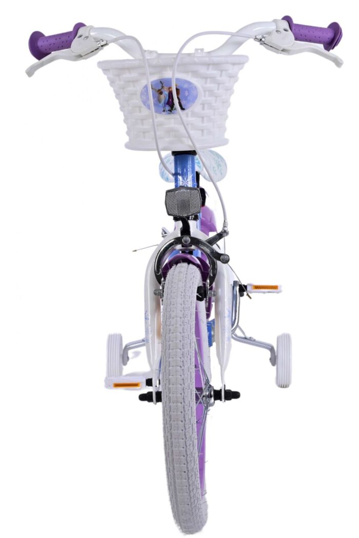 Disney Frozen 2 Kinderfiets - Meisjes - 16 inch - Blauw/Paars - Twee handremmen - Afbeelding 5