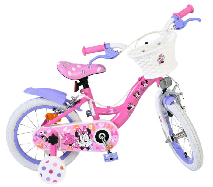 Disney Minnie Kinderfiets - Meisjes - 14 inch - Roze - Twee handremmen - Afbeelding 9