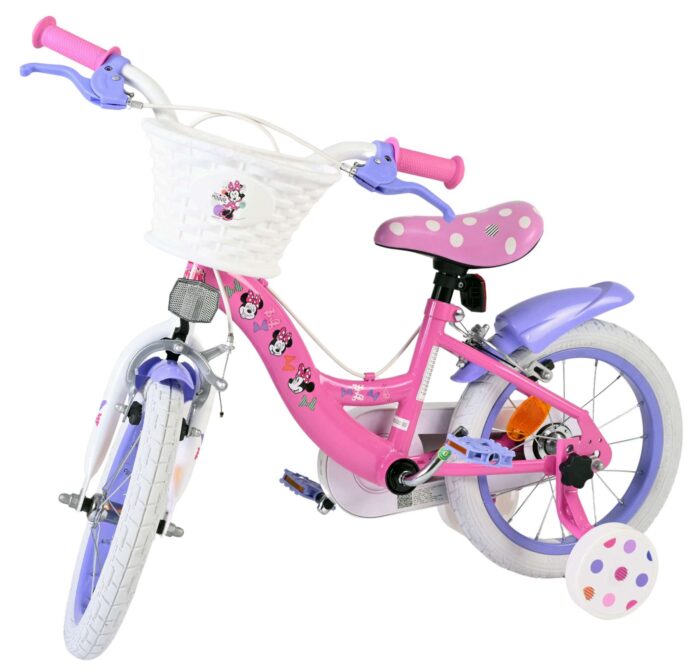 Disney Minnie Kinderfiets - Meisjes - 14 inch - Roze - Twee handremmen - Afbeelding 7