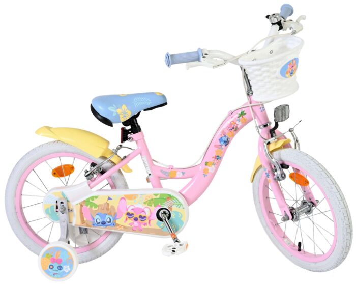 Disney Stitch Kinderfiets - Meisjes - 16 inch - Roze - Twee handremmen - Afbeelding 10