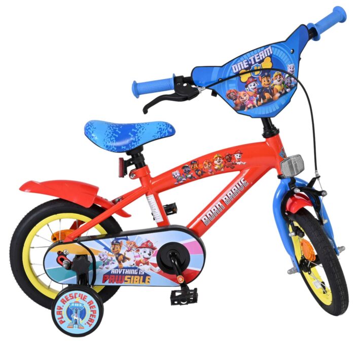 Paw Patrol Kinderfiets - Jongens - 12 inch - Rood/Blauw - Afbeelding 10