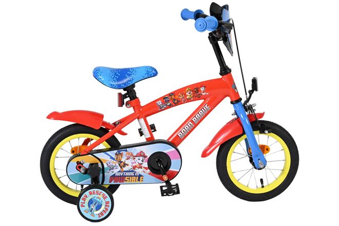 Paw Patrol Kinderfiets - Jongens - 12 inch - Rood/Blauw