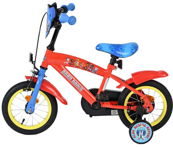 Paw Patrol Kinderfiets - Jongens - 12 inch - Rood/Blauw - Afbeelding 7