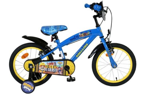 Rubble & Crew Kinderfiets - Jongens - 16 inch - Blauw - Twee handremmen