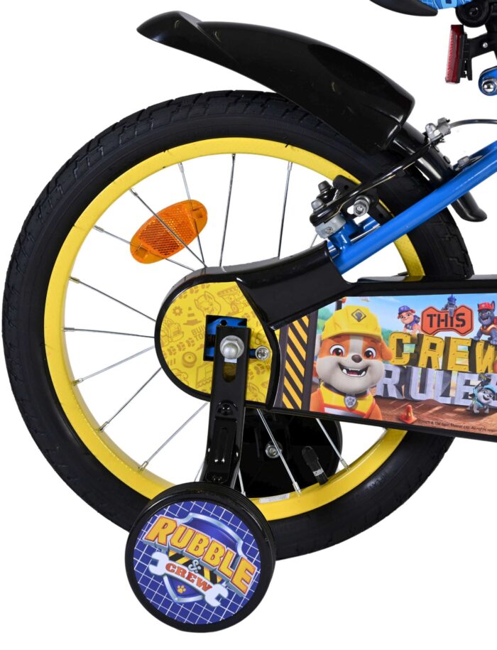 Rubble & Crew Kinderfiets - Jongens - 16 inch - Blauw - Twee handremmen - Afbeelding 2