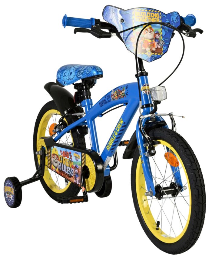 Rubble & Crew Kinderfiets - Jongens - 16 inch - Blauw - Twee handremmen - Afbeelding 5