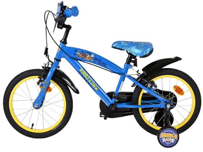 Rubble & Crew Kinderfiets - Jongens - 16 inch - Blauw - Twee handremmen - Afbeelding 7