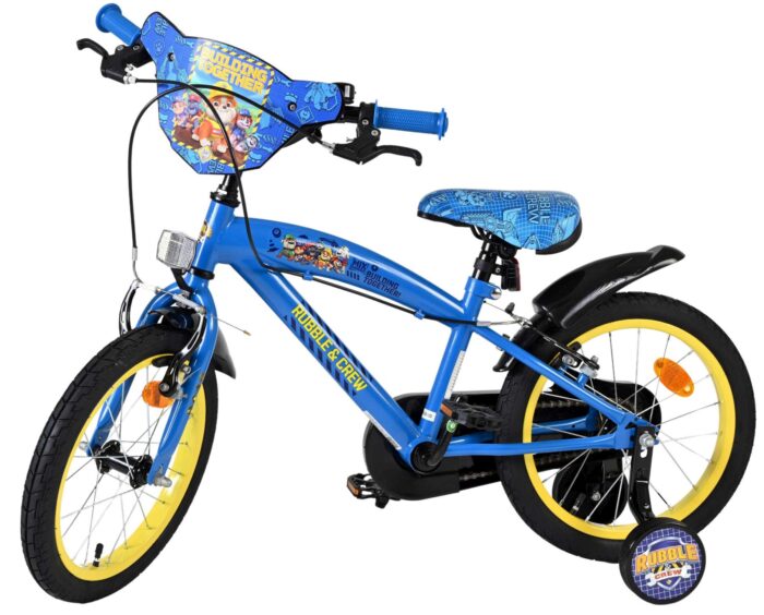 Rubble & Crew Kinderfiets - Jongens - 16 inch - Blauw - Twee handremmen - Afbeelding 8
