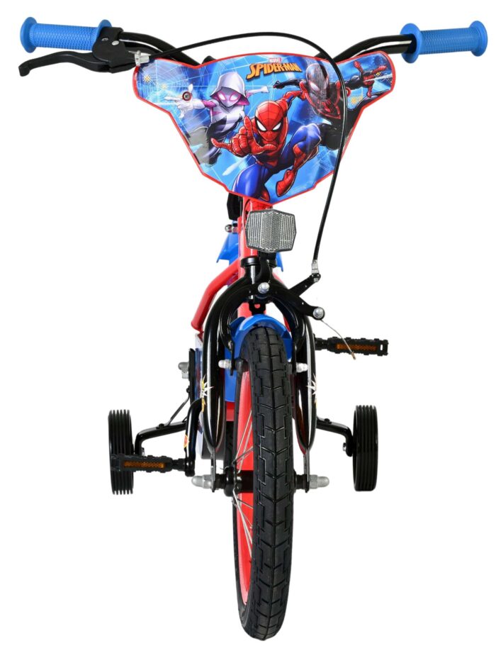 Marvel Spider-Man Kinderfiets - Jongens - 14 inch - Rood/Blauw - Afbeelding 6