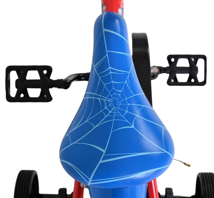 Spider-Man Kinderfiets - Jongens - 14 inch - Blauw/Rood - Twee handremmen - Afbeelding 4