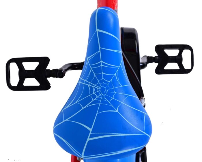 Spider-Man Kinderfiets - Jongens - 12 inch - Blauw/Rood - Twee handremmen - Afbeelding 5