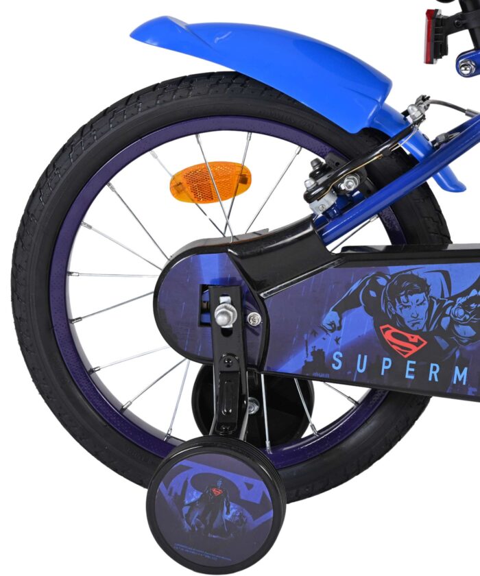 Superman Kinderfiets - Jongens - 16 inch - Blauw - Twee handremmen - Afbeelding 2