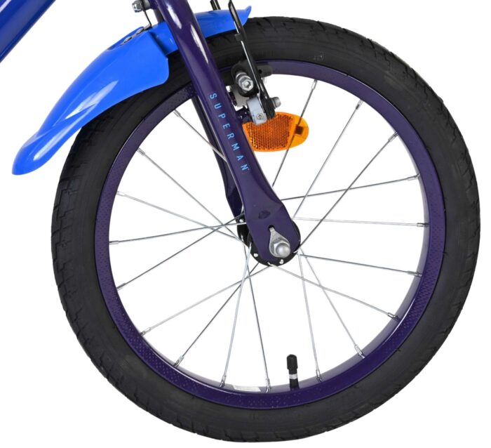 Superman Kinderfiets - Jongens - 16 inch - Blauw - Twee handremmen - Afbeelding 3